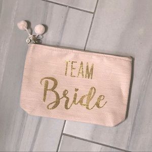 Team Bride Makeup Pouch